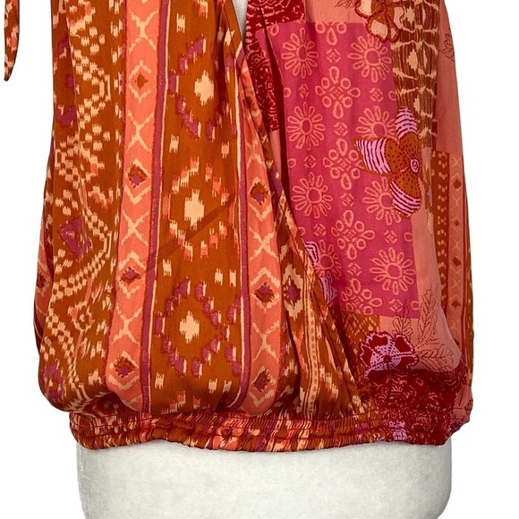 Free PEOPLE LIGHTWEIGHT MATTE SATIN TIED TO YOU TANK LEMONADE COMBO LARGE NWT - Picture 6 of 16